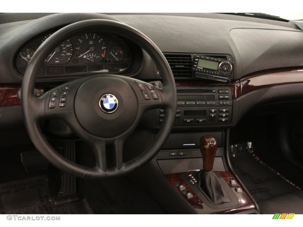 2006 BMW 3 Series 325i Coupe Black Dashboard Photo #98279480