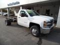 2015 Summit White Chevrolet Silverado 3500HD WT Regular Cab Dual Rear Wheel 4x4  photo #1