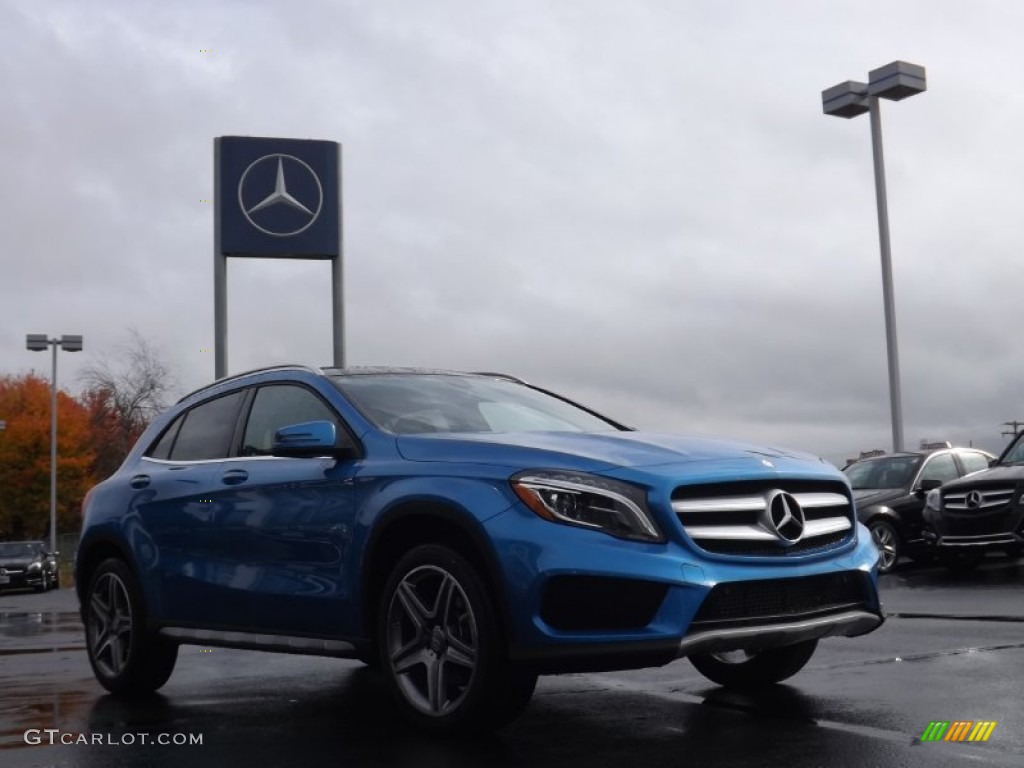 South Seas Blue Metallic 2015 Mercedes-Benz GLA 250 4Matic Exterior Photo #98281679