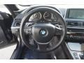 Black Nappa Leather Steering Wheel Photo for 2012 BMW 6 Series #98282522