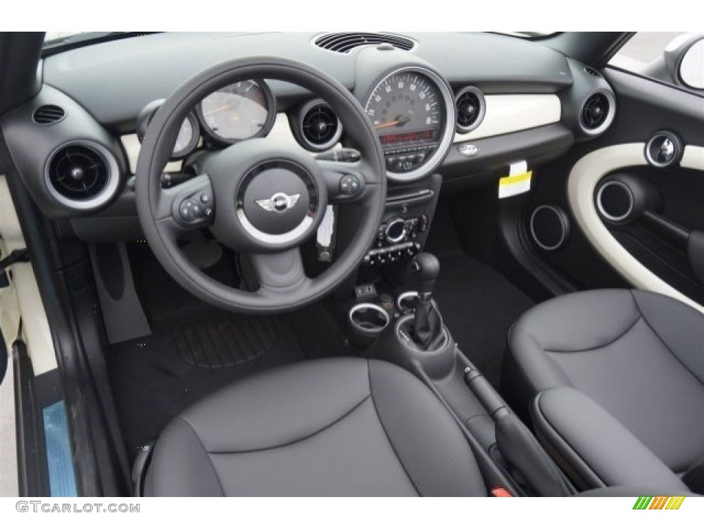 Carbon Black Interior 2015 Mini Convertible Cooper Photo #98283224