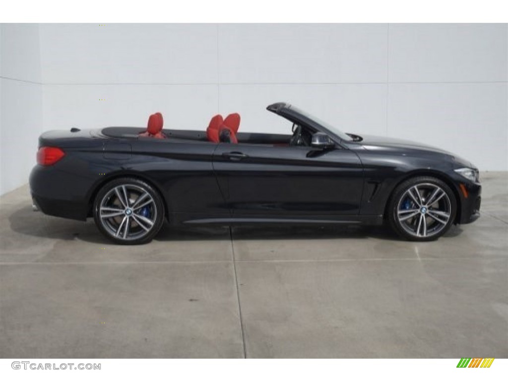 Black Sapphire Metallic 2015 BMW 4 Series 435i Convertible Exterior Photo #98283260