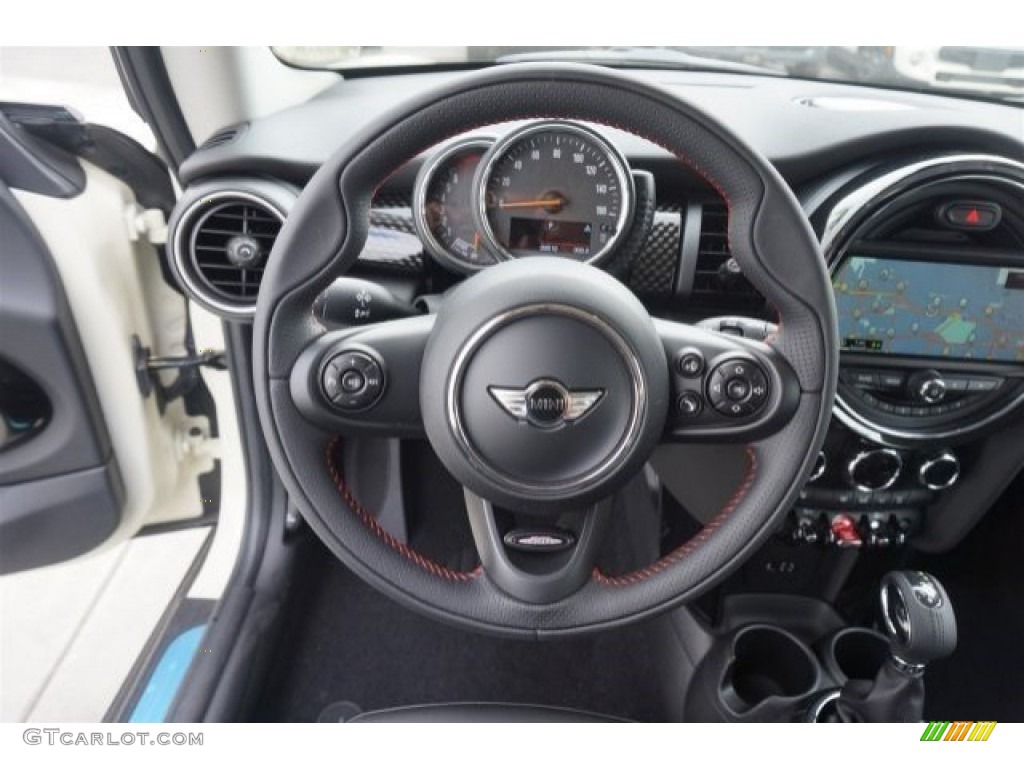 2015 Mini Cooper S Hardtop 2 Door Carbon Black Steering Wheel Photo #98283443