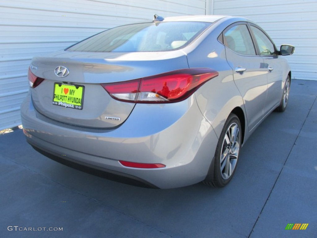 2015 Elantra Limited Sedan - Titanium Gray Metallic / Gray photo #4