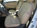 2015 Hyundai Sonata Hybrid Camel Interior Front Seat Photo