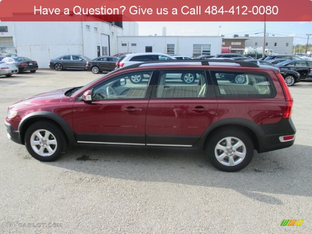 2008 XC70 AWD - Ruby Red Metallic / Sandstone Beige photo #7