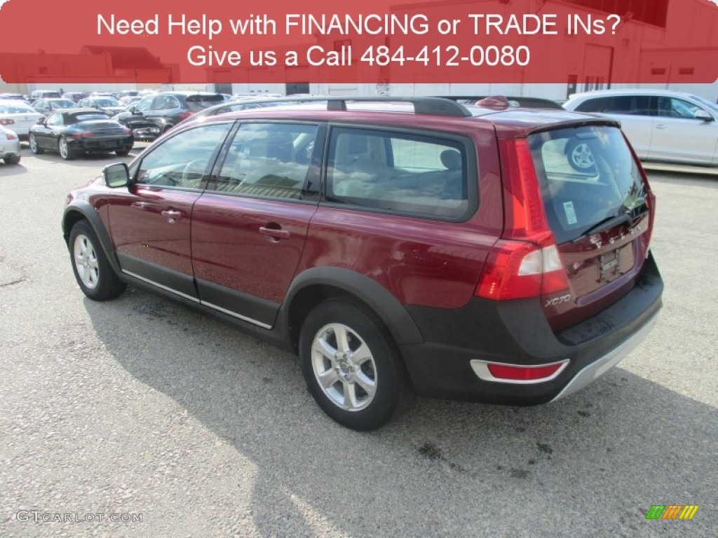 2008 XC70 AWD - Ruby Red Metallic / Sandstone Beige photo #8