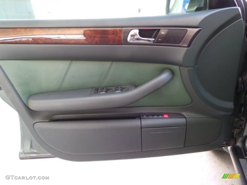 2001 Audi Allroad 2.7T quattro Avant Fern Green/Desert Grass Door Panel Photo #98288089