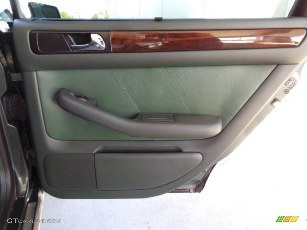 2001 Audi Allroad 2.7T quattro Avant Fern Green/Desert Grass Door Panel Photo #98288566