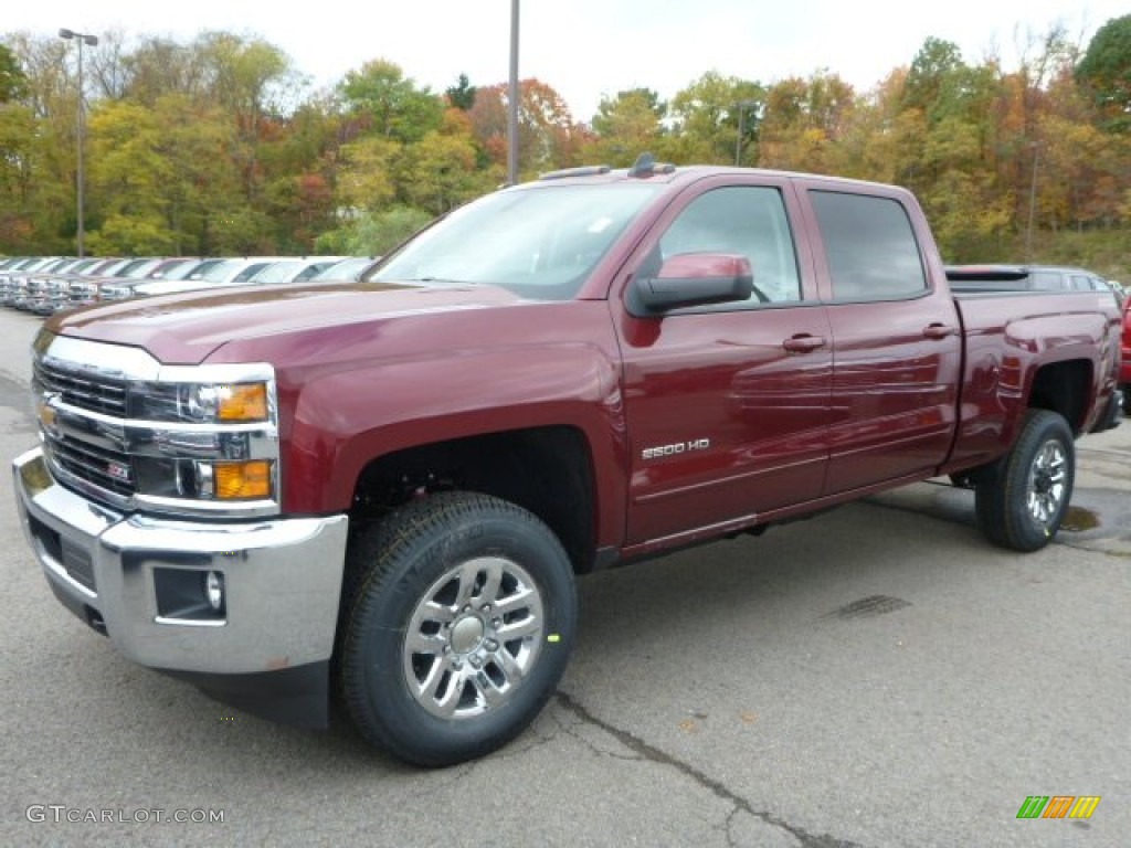 2015 Silverado 2500HD LT Crew Cab 4x4 - Deep Ruby Metallic / Jet Black photo #1