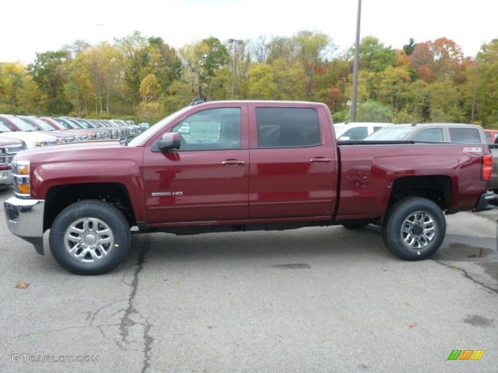 Deep Ruby Metallic 2015 Chevrolet Silverado 2500HD LT Crew Cab 4x4 Exterior Photo #98288755