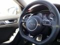 Black 2015 Audi S4 Premium Plus 3.0 TFSI quattro Steering Wheel