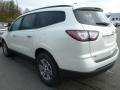 2015 White Diamond Tricoat Chevrolet Traverse LT AWD  photo #3