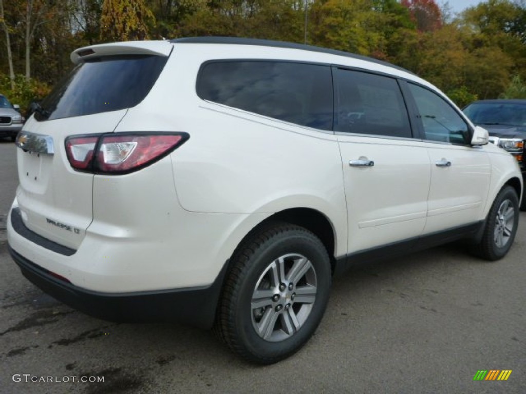 2015 Traverse LT AWD - White Diamond Tricoat / Ebony photo #5