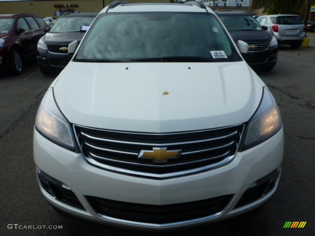 2015 Traverse LT AWD - White Diamond Tricoat / Ebony photo #7
