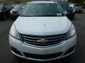 2015 White Diamond Tricoat Chevrolet Traverse LT AWD  photo #7