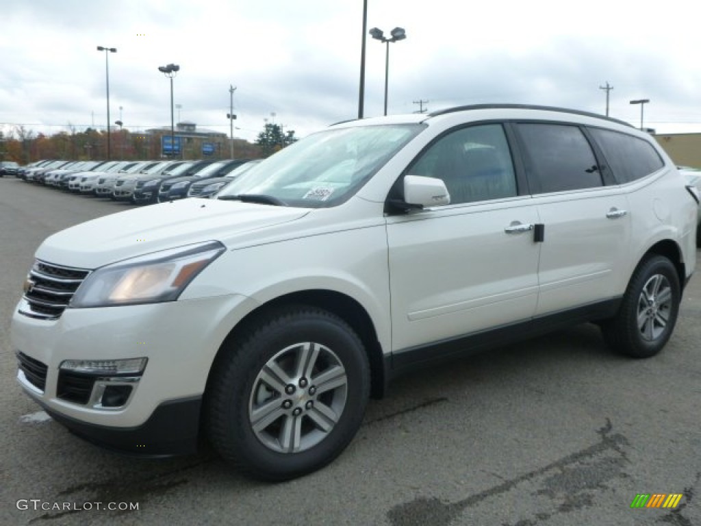 2015 Traverse LT AWD - White Diamond Tricoat / Ebony photo #1