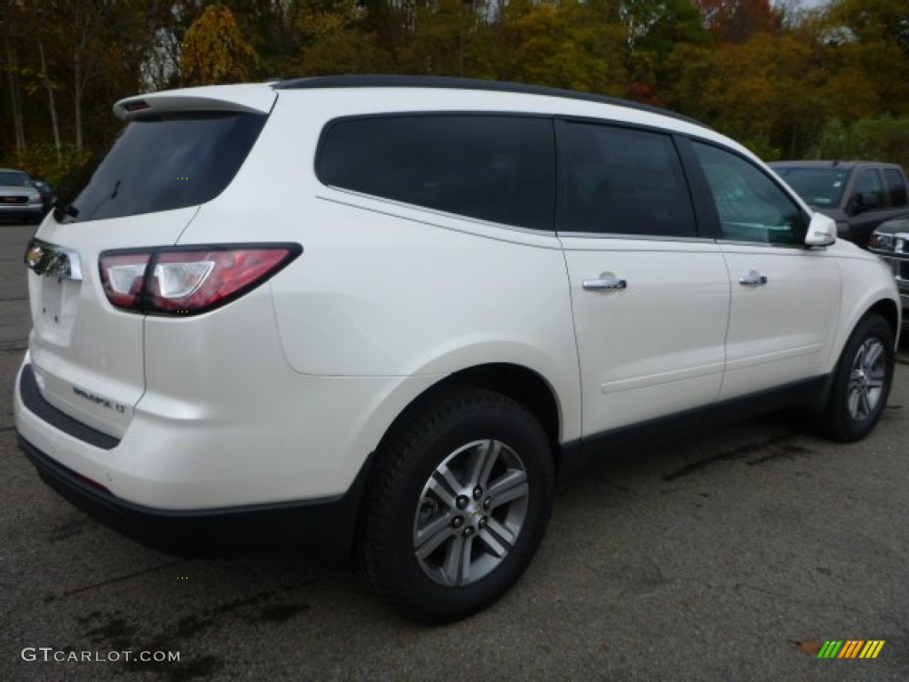 2015 Traverse LT AWD - White Diamond Tricoat / Ebony photo #5