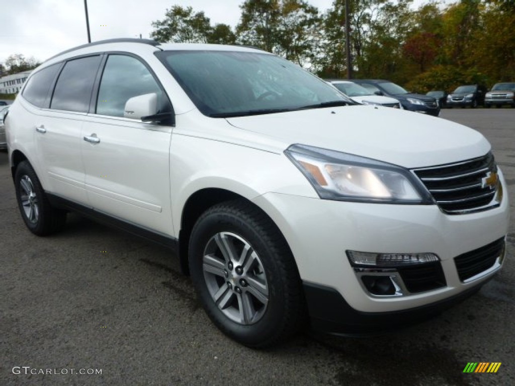 2015 Traverse LT AWD - White Diamond Tricoat / Ebony photo #6
