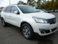 2015 White Diamond Tricoat Chevrolet Traverse LT AWD  photo #6