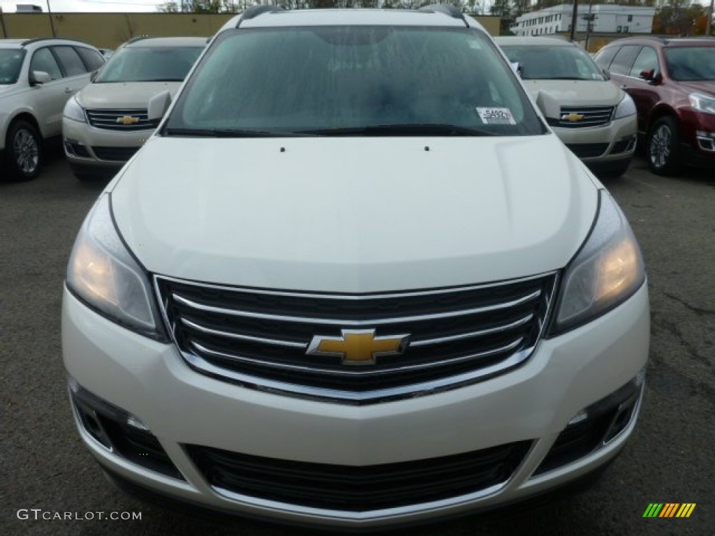 2015 Traverse LT AWD - White Diamond Tricoat / Ebony photo #7