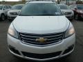 2015 White Diamond Tricoat Chevrolet Traverse LT AWD  photo #7