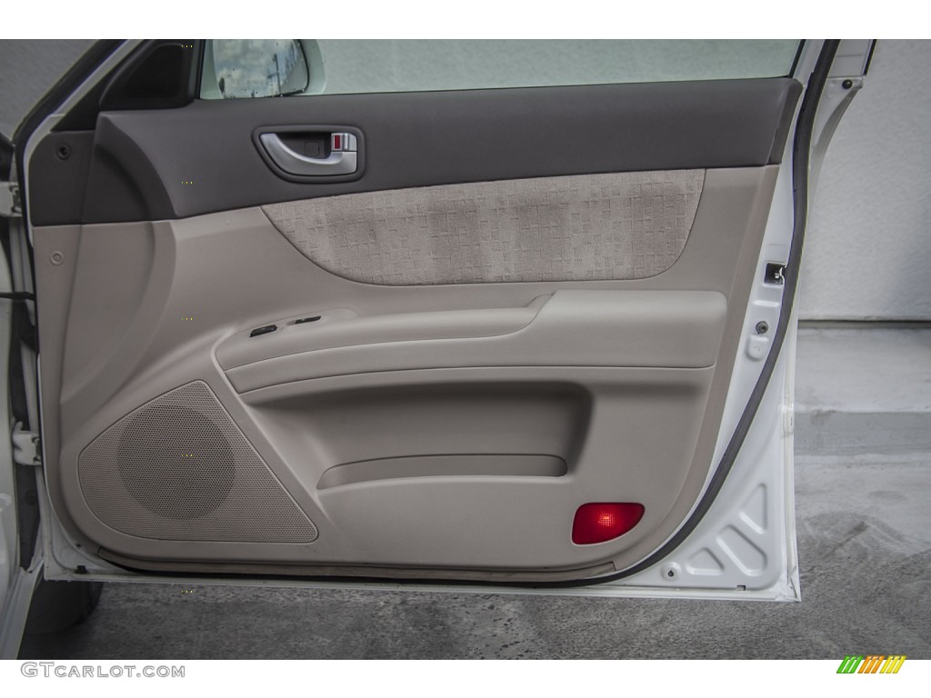 2006 Hyundai Sonata LX V6 Beige Door Panel Photo #98292475