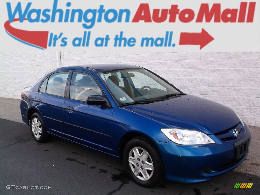 2005 Civic Value Package Sedan - Fiji Blue Pearl / Ivory photo #1