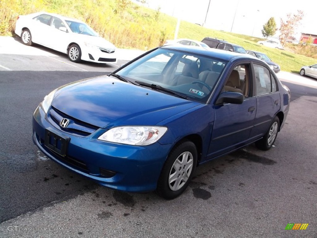 2005 Civic Value Package Sedan - Fiji Blue Pearl / Ivory photo #5