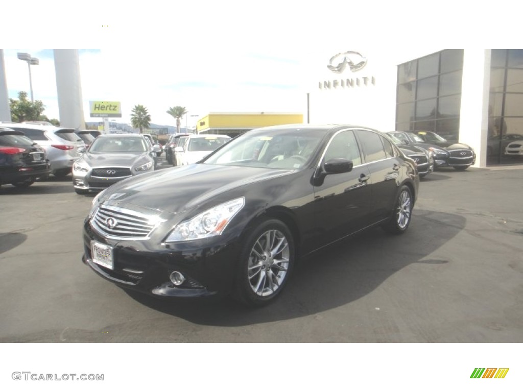 2012 G 37 Journey Sedan - Black Obsidian / Stone photo #1