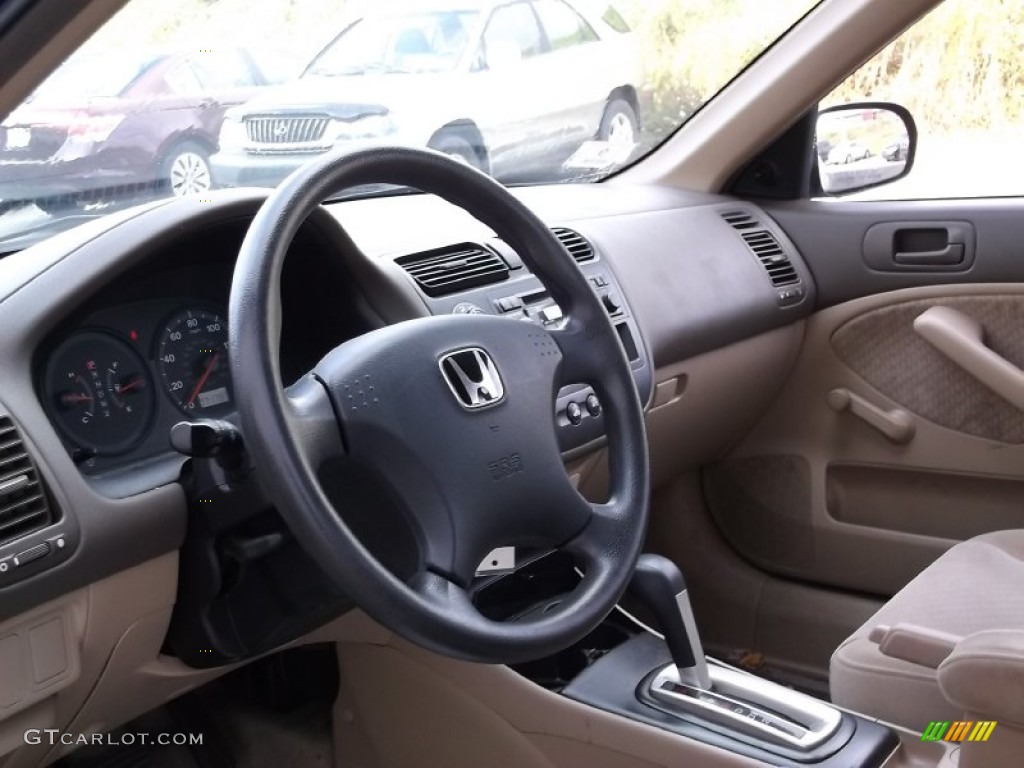 2005 Civic Value Package Sedan - Fiji Blue Pearl / Ivory photo #9