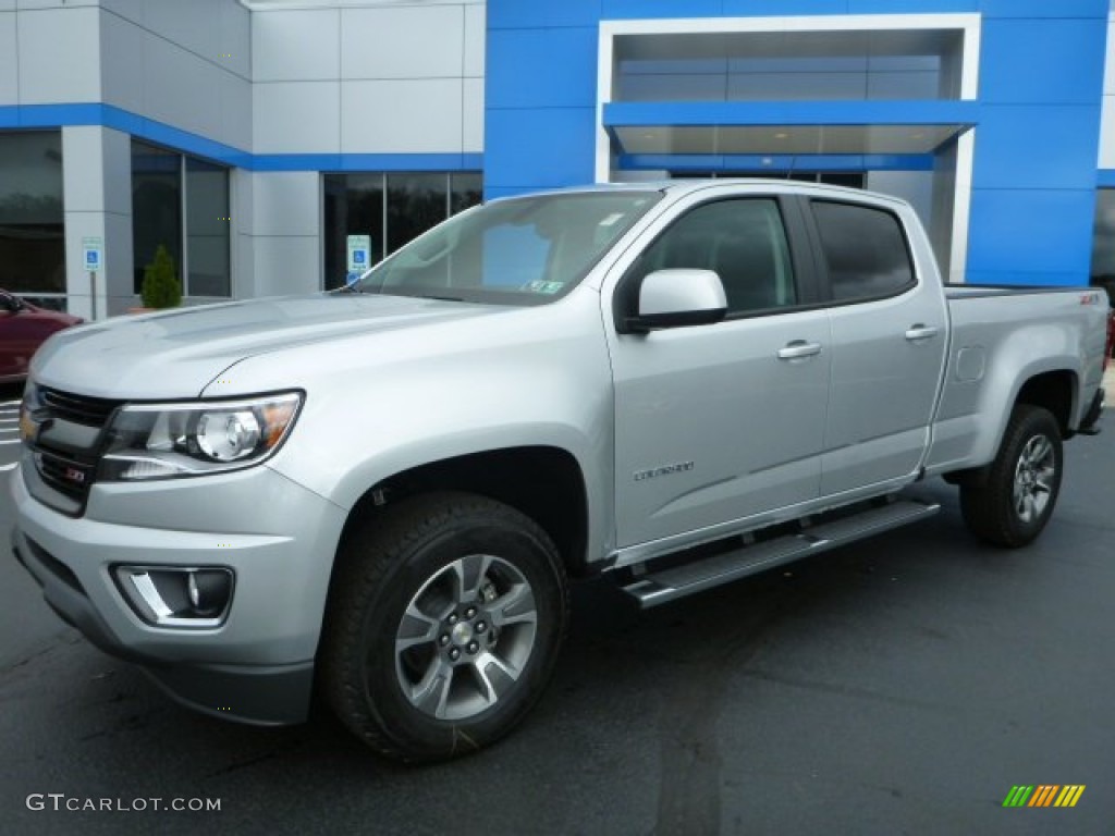 2015 Colorado Z71 Crew Cab 4WD - Silver Ice Metallic / Jet Black photo #1