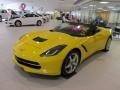 Velocity Yellow Tintcoat - Corvette Stingray Convertible Photo No. 8