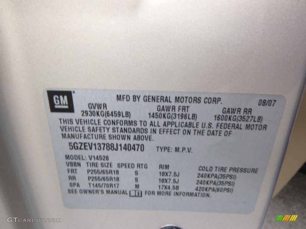 2008 Outlook XE AWD - Gold Mist / Tan photo #25