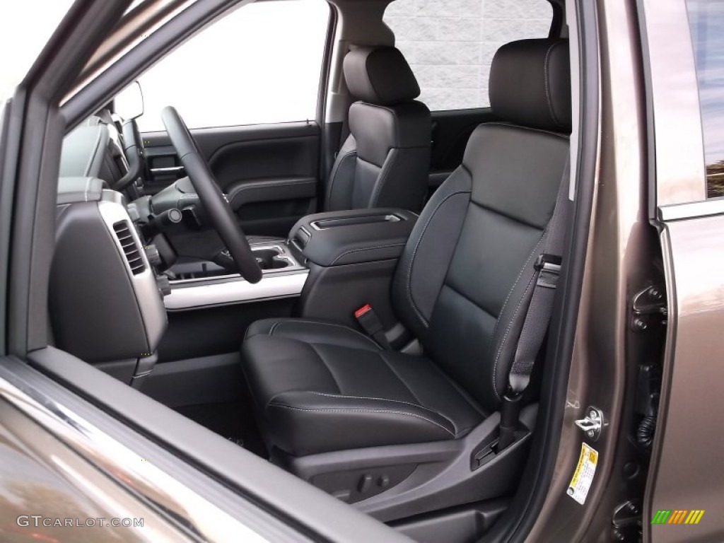 Jet Black Interior 2015 Chevrolet Silverado 1500 LT Z71 Crew Cab 4x4 Photo #98298955