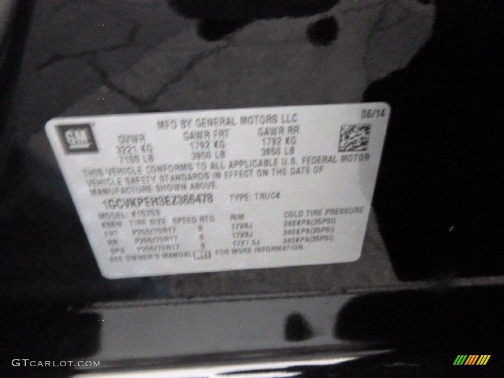 2014 Silverado 1500 WT Double Cab 4x4 - Black / Jet Black/Dark Ash photo #20