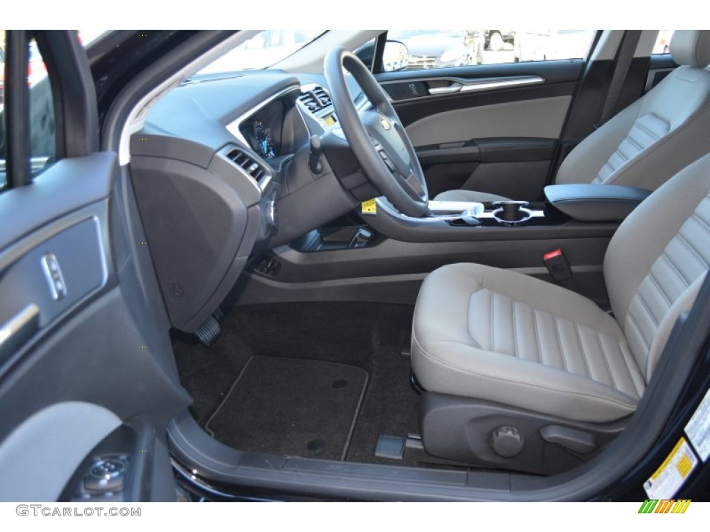 2015 Fusion S - Tuxedo Black Metallic / Earth Gray photo #6