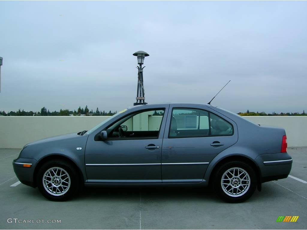 2005 Jetta GLS Sedan - Platinum Grey Metallic / Light Grey photo #2