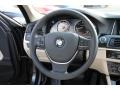 Ivory White/Black Steering Wheel Photo for 2014 BMW 5 Series #98309107