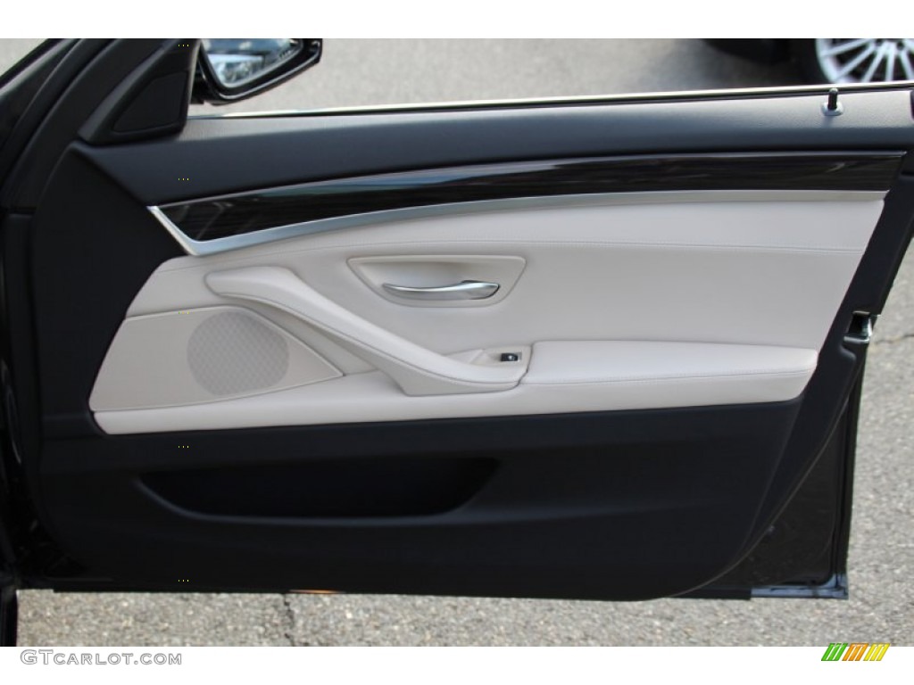2014 5 Series 535d xDrive Sedan - Dark Graphite Metallic / Ivory White/Black photo #26