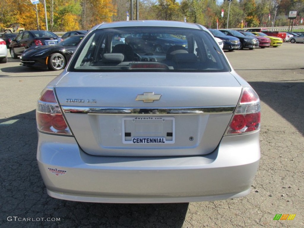 2008 Aveo LS Sedan - Cosmic Silver Metallic / Charcoal photo #5