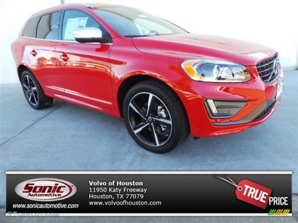 2015 XC60 T6 AWD R-Design - R-Design Passion Red / R-Design Off Black photo #1