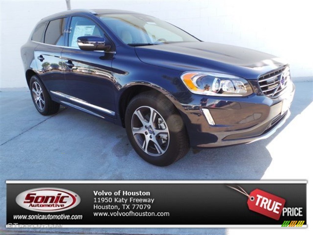 2015 XC60 T6 AWD - Caspian Blue Metallic / Soft Beige photo #1