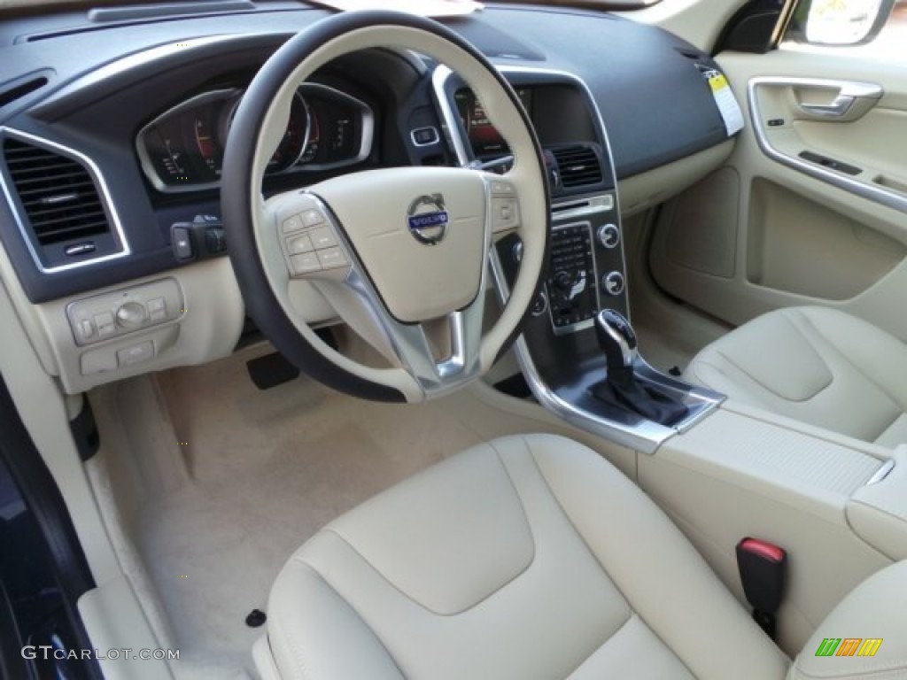 Soft Beige Interior 2015 Volvo XC60 T6 AWD Photo #98312734