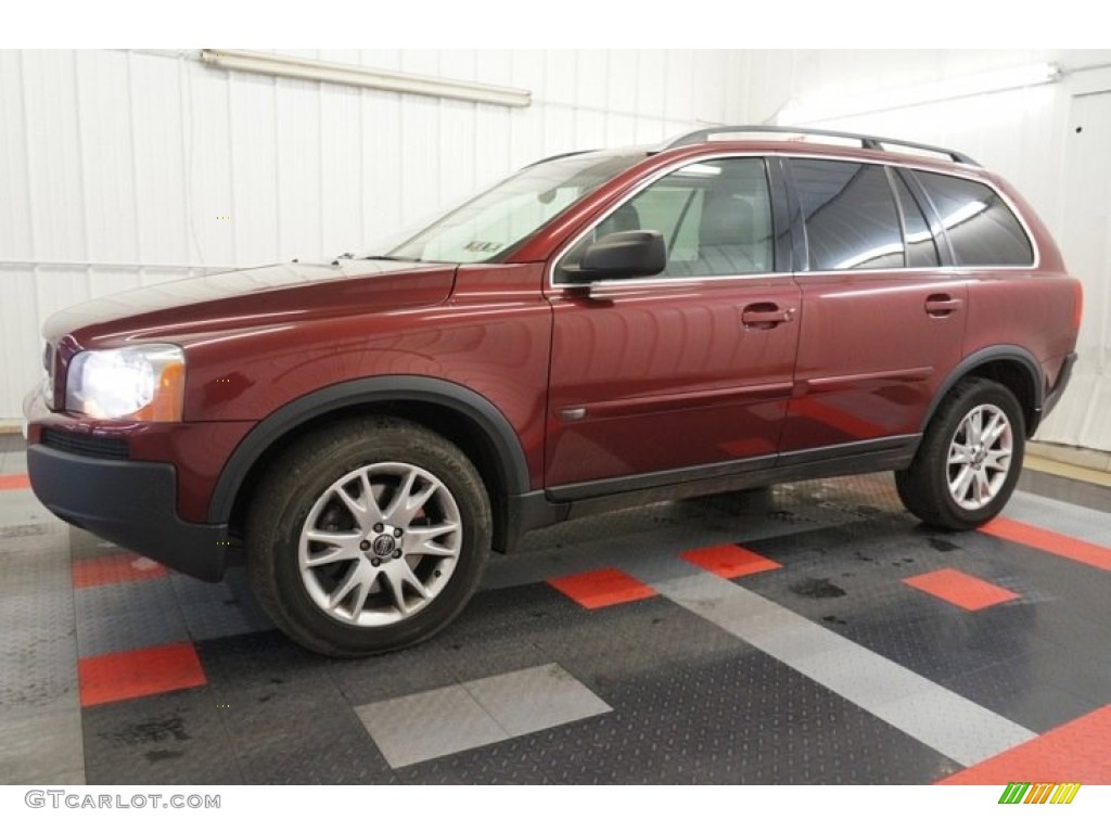 2005 XC90 V8 AWD - Ruby Red Metallic / Taupe/Light Taupe photo #2