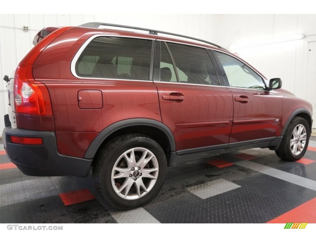 2005 XC90 V8 AWD - Ruby Red Metallic / Taupe/Light Taupe photo #7