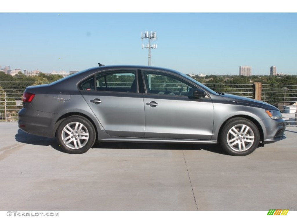 2015 Jetta S Sedan - Platinum Gray Metallic / Titan Black photo #4