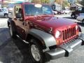 2008 Red Rock Crystal Pearl Jeep Wrangler X 4x4  photo #4