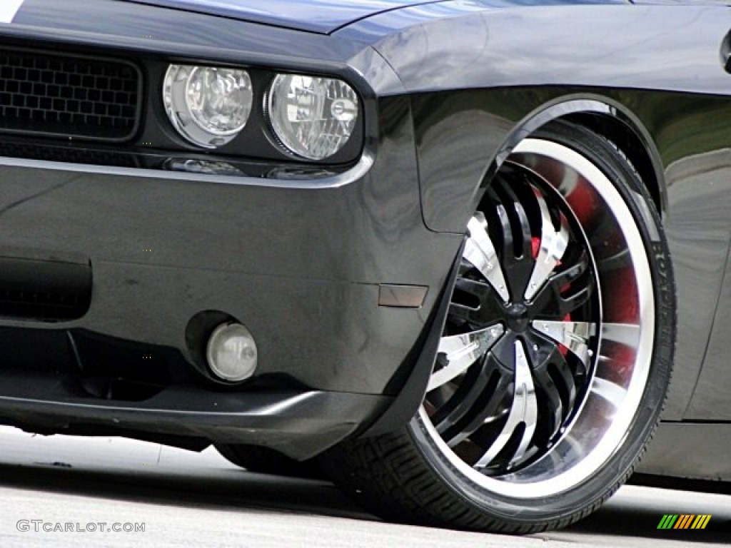 2008 Challenger SRT8 - Brilliant Black Crystal Pearl / Dark Slate Gray photo #24