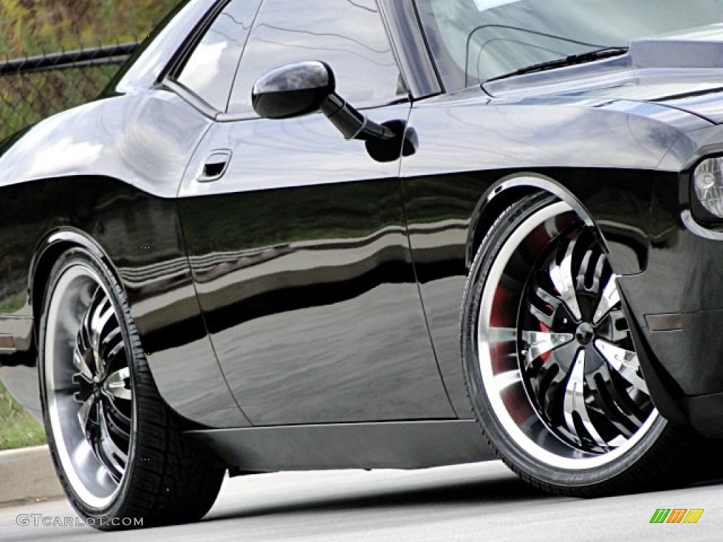 2008 Challenger SRT8 - Brilliant Black Crystal Pearl / Dark Slate Gray photo #51